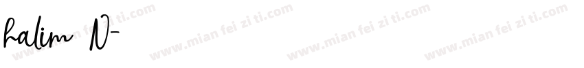 halim N字体转换
